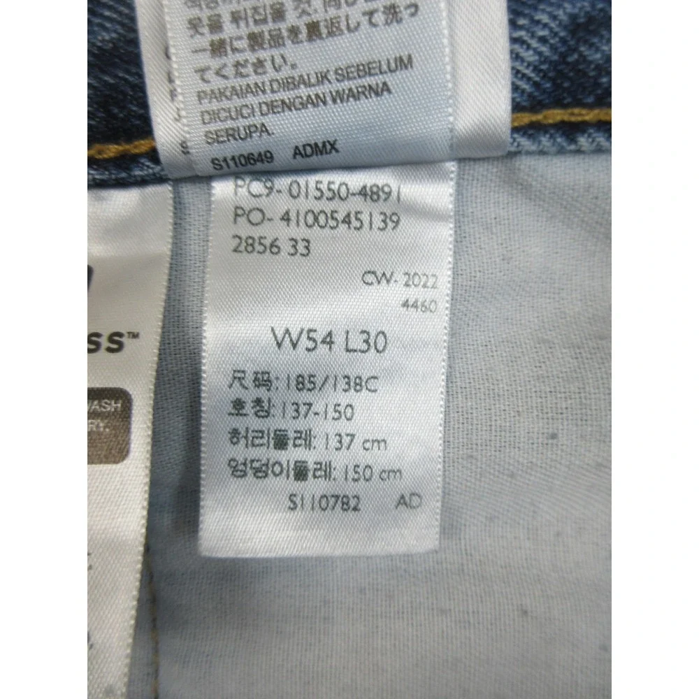 Levis 550 Jeans Mens 54x30 Blue Medium Wash Denim Relaxed Tapered Big & Tall‎